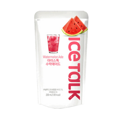 ICE TALK ADE Korean Pouch Drinking Juice 230ml (10PCS/1BOX ) EXP:JUNE 2026 (MAX. 5 BOXES PER ORDER)