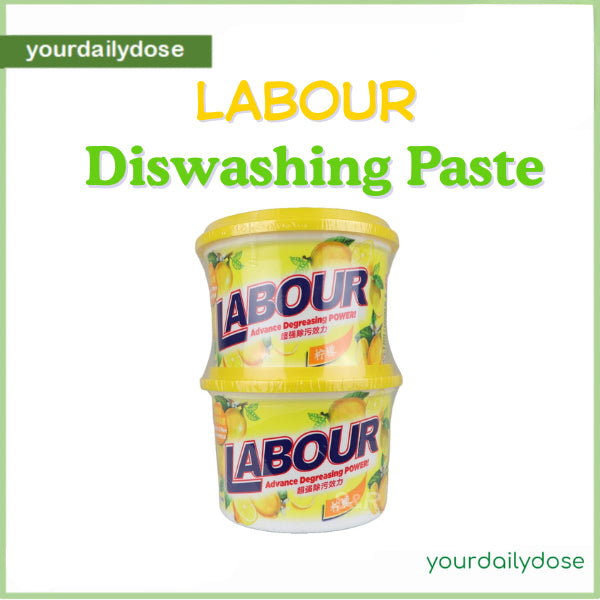 LABOUR Dishwashing Paste (Lemon) – Advanced Degreasing Power 2pcsX750g