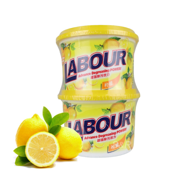 LABOUR Dishwashing Paste (Lemon) – Advanced Degreasing Power 2pcsX750g