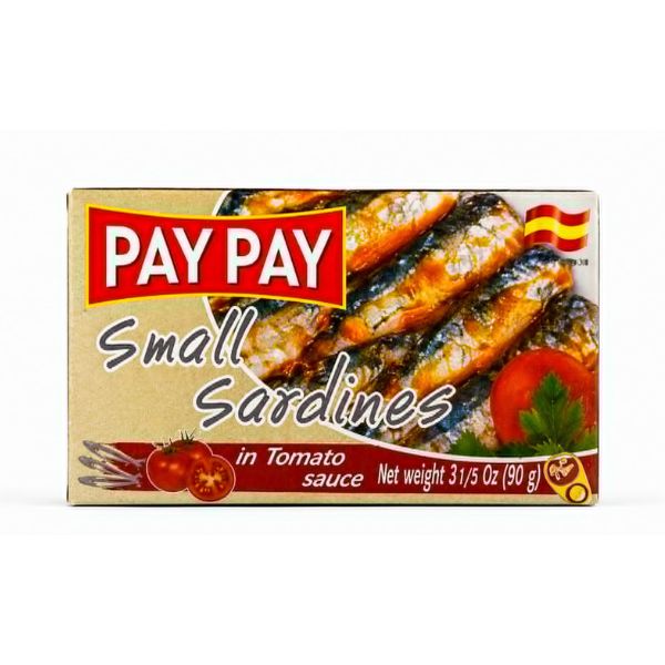Pay Pay Premium Small Sardines in Tomato Sauce and Stuffed Squid in Ink Sauce (90-115g)