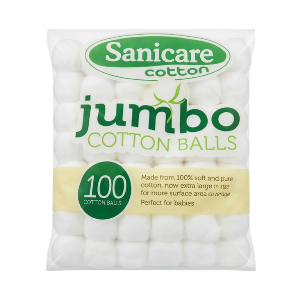Sanicare Jumbo Cotton Balls (100s)