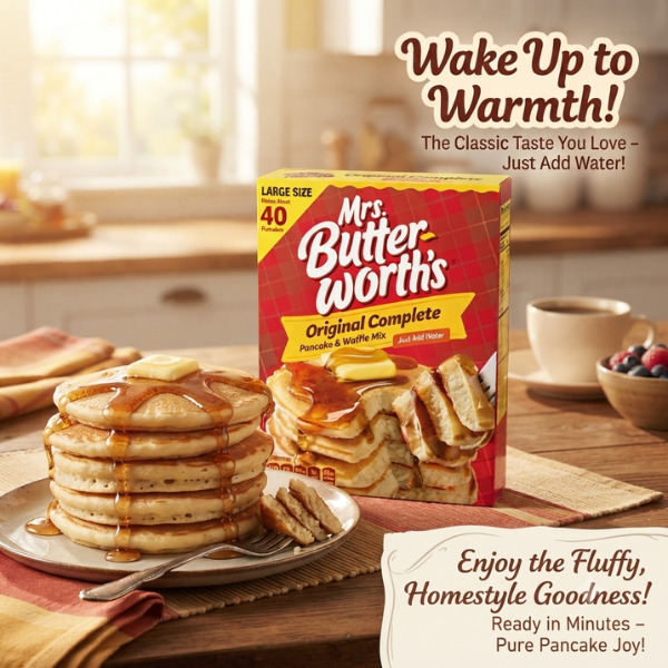 Mrs. Butterworth’s Original Complete Pancake &amp; Waffle Mix 907g