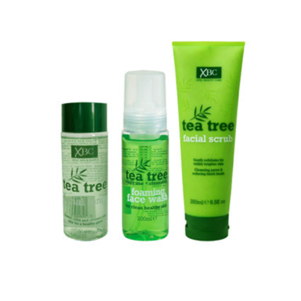 XBC Tea Tree foaming Wash,Scrub &amp; Toner