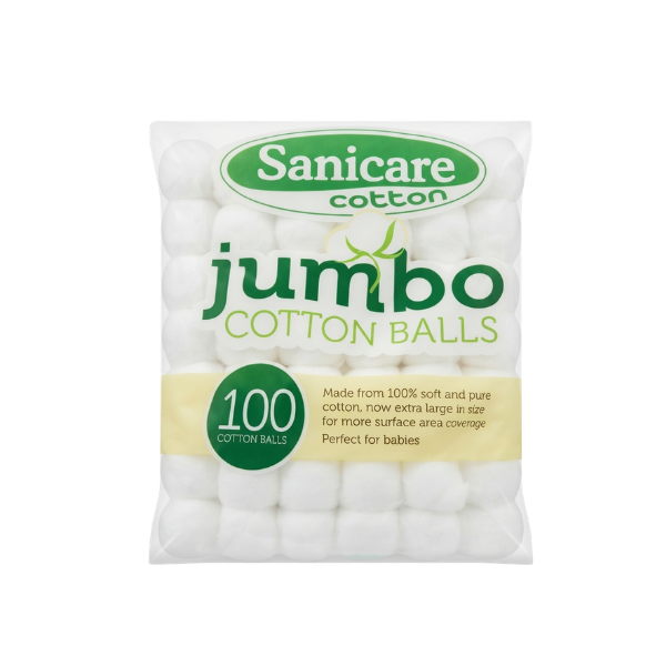 Sanicare Jumbo Cotton Balls (100s)