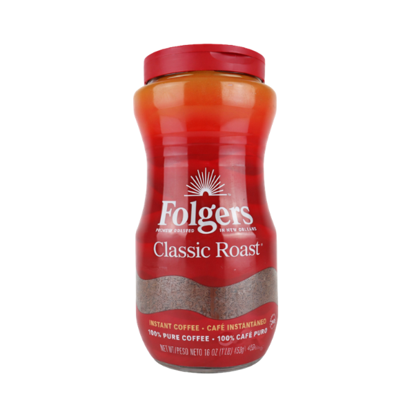 Folgers Classic Coffee - Ground Coffee 1.23kg | Instant Coffee 453g | Decaffeinated Coffee 816g