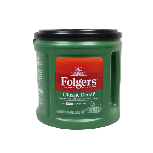 Folgers Classic Coffee - Ground Coffee 1.23kg | Instant Coffee 453g | Decaffeinated Coffee 816g