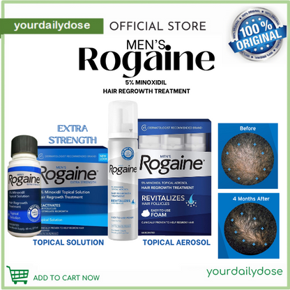 Rogaine Men Extra Strength 5% Minoxidil Topical Solution I Topical Aerosol UNSCENTED