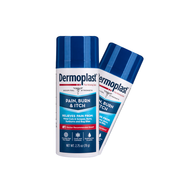 Dermoplast Pain, Burn &amp; Itch Relief Spray/First Aid Antibacterial Spray 2.75 Oz