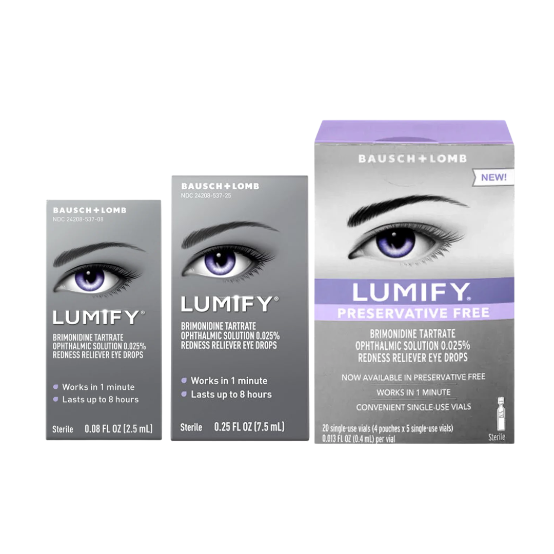 LUMIFY Redness Reliever Eye Drops 0.08oz (2.5mL)/(7.5ml)