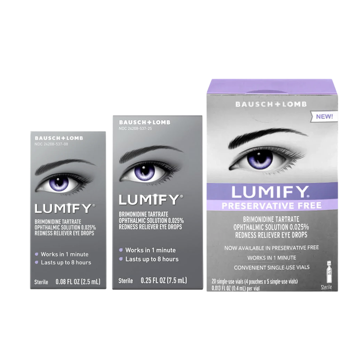 LUMIFY Redness Reliever Eye Drops 0.08oz (2.5mL)/(7.5ml)