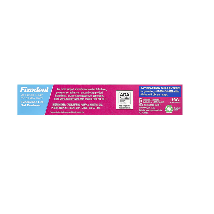 FIXODENT DENTURE ADHESIVE CREAM ORIGINAL 68G