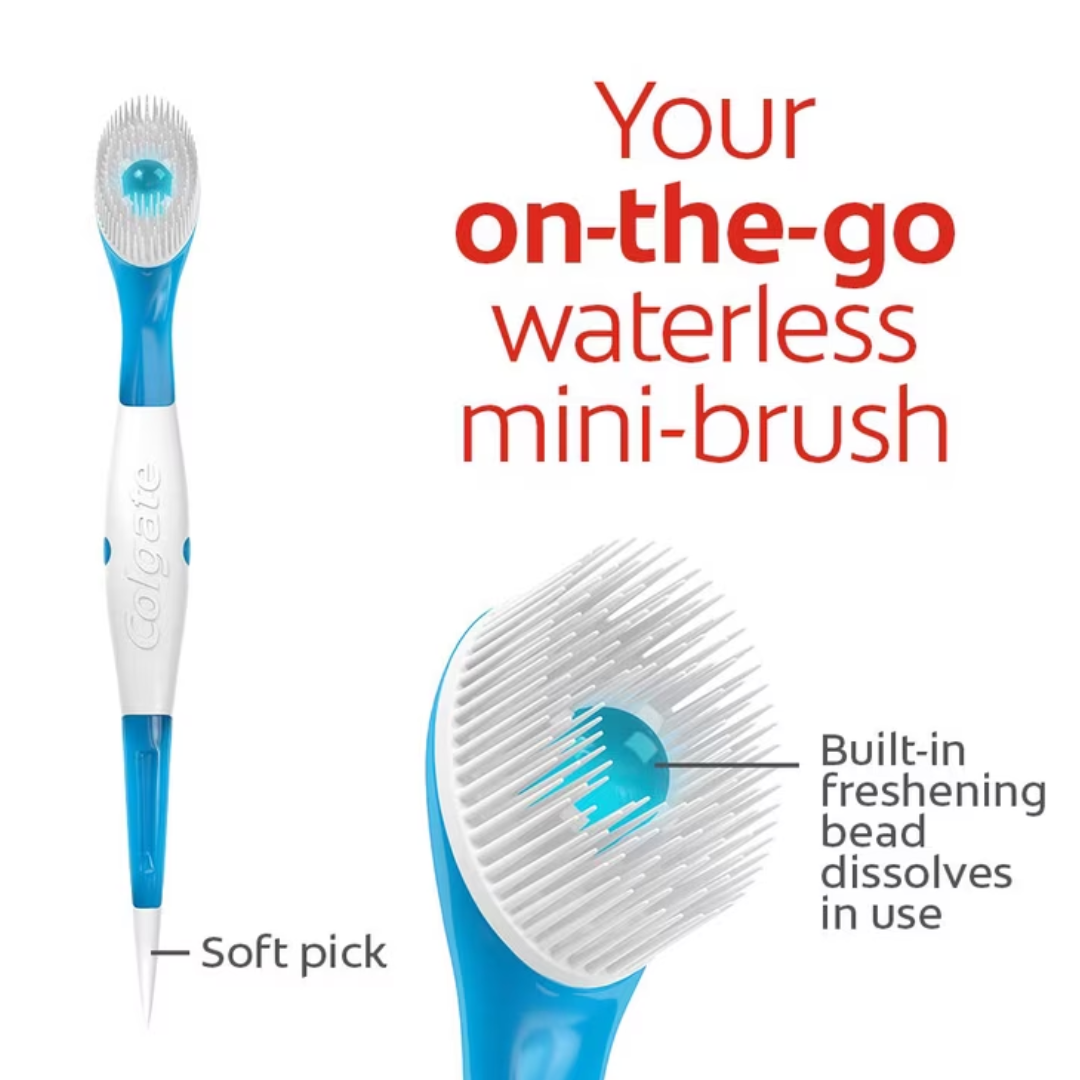 Colgate Max Fresh Wisp Disposable Mini Toothbrush, Peppermint - 24 Count
