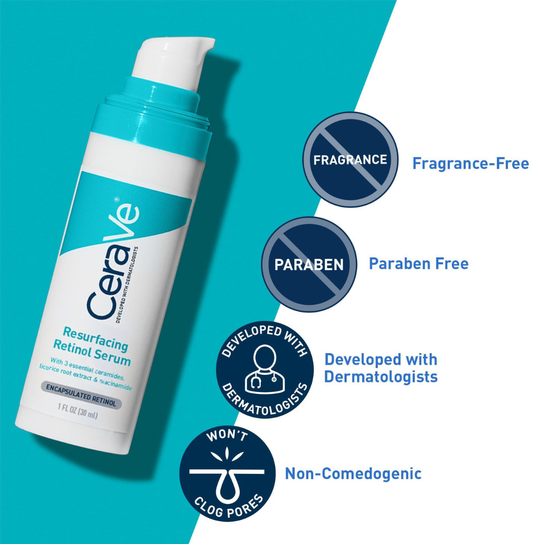 Cerave Resurfacing Retinol Serum FOR POST-ACNE MARKS &amp; PORES 30ml