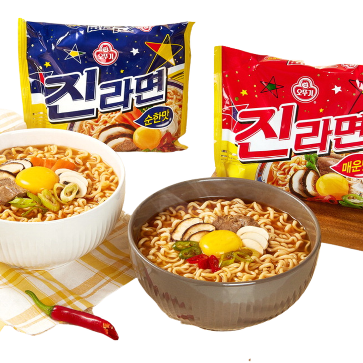 OTTOGI Jin Ramen Spicy/ Mild Flavor 120g