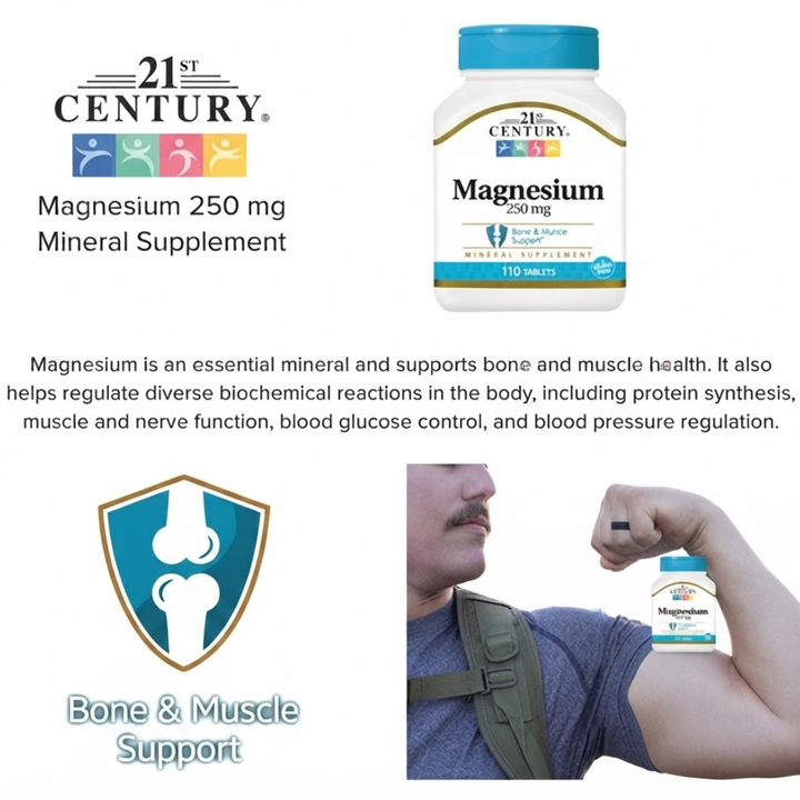21st Century Magnesium 250 mg 110 Tablets