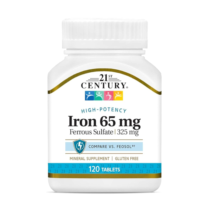 21st Century, Iron 65 mg, 120 Tablets