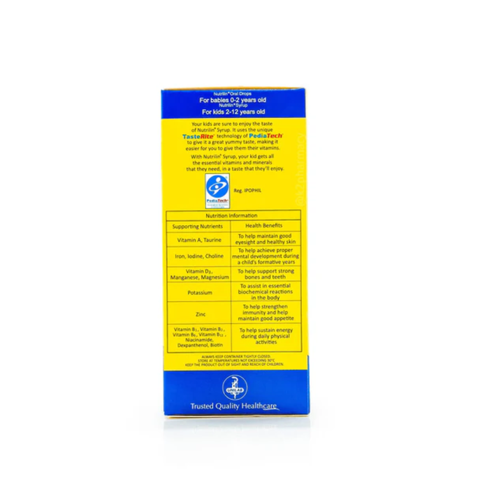 Nutrilin Syrup - Vitamins Food Supplements 15ML / 30ML / 120ML