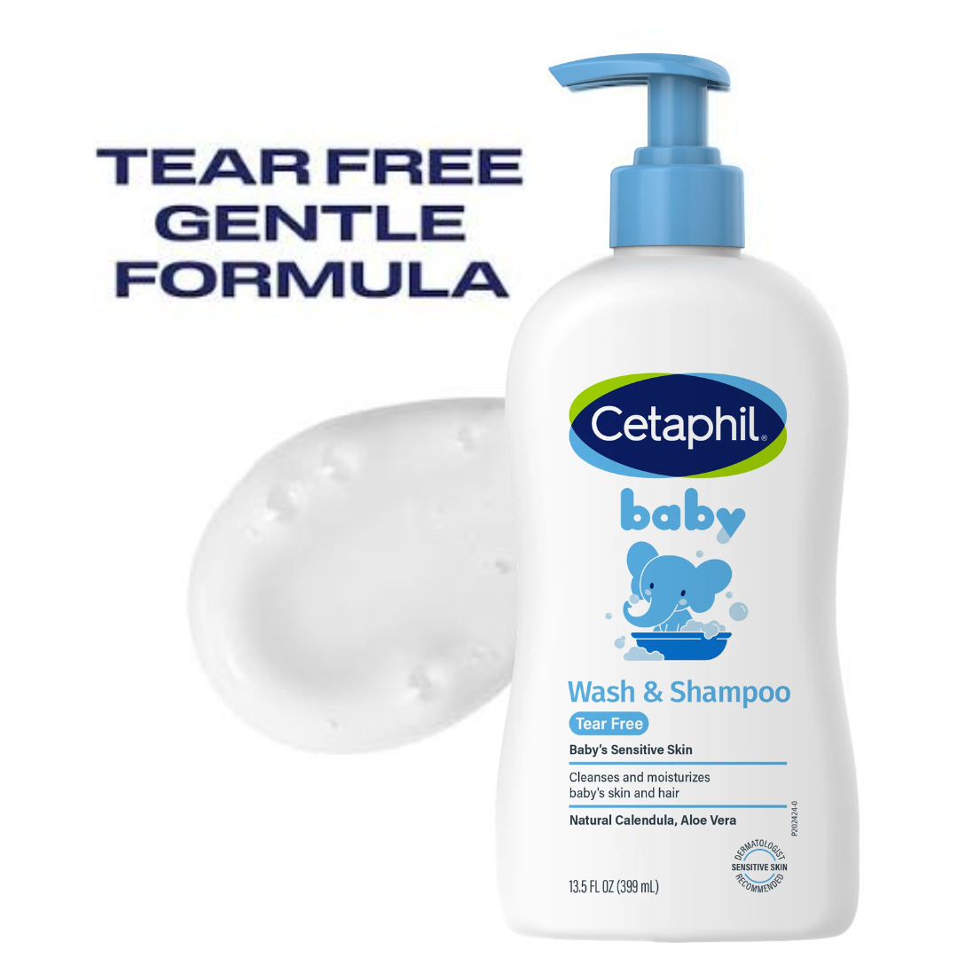 CETAPHIL BABY WASH &amp; SHAMPOO + DAILY LOTION VALUE PACK 399ML
