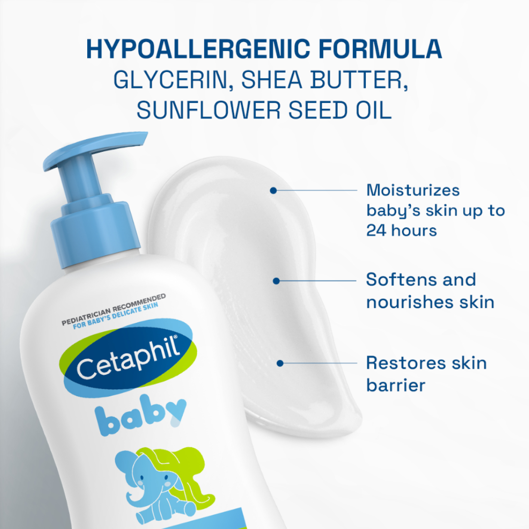 CETAPHIL BABY WASH &amp; SHAMPOO + DAILY LOTION VALUE PACK 399ML