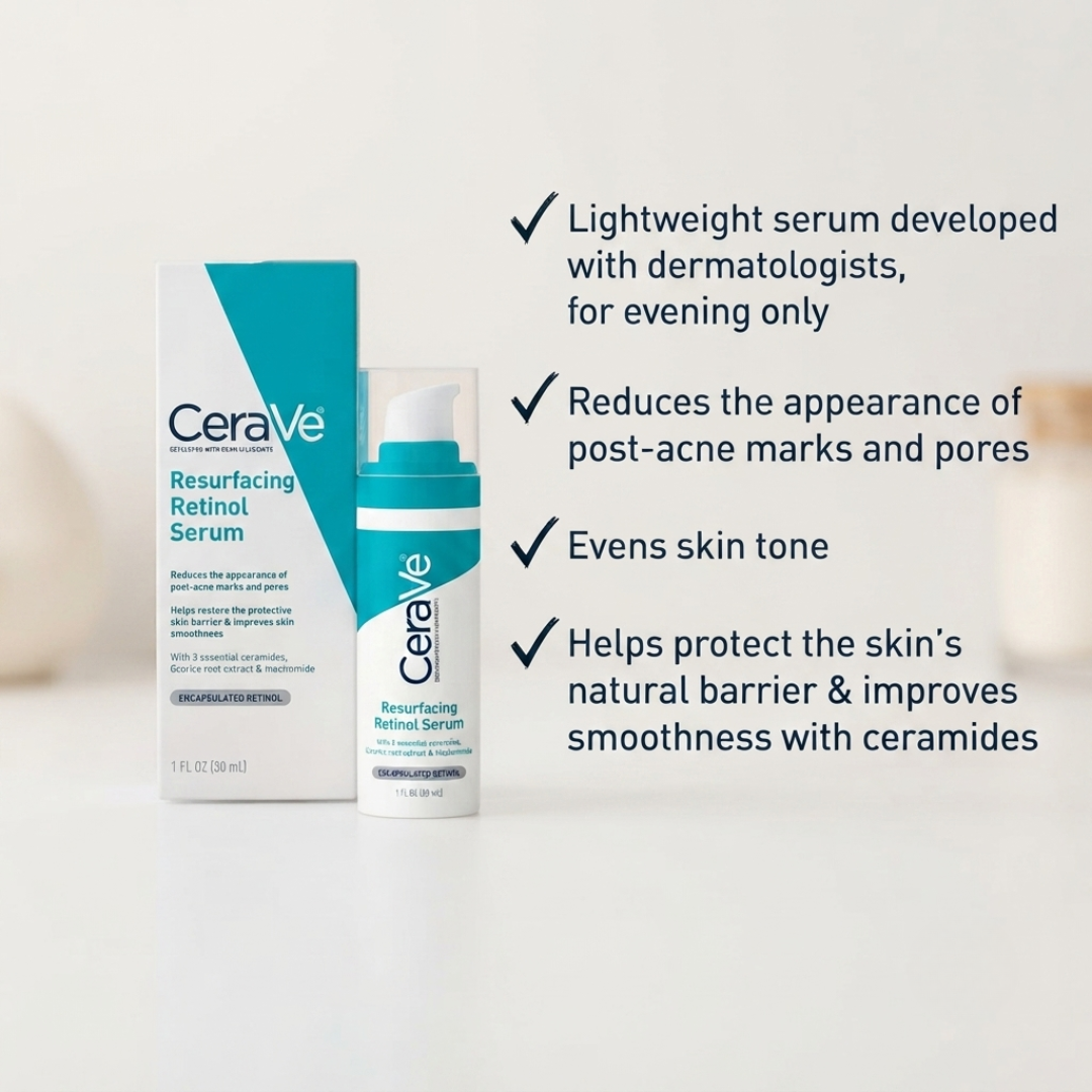 Cerave Resurfacing Retinol Serum FOR POST-ACNE MARKS &amp; PORES 30ml