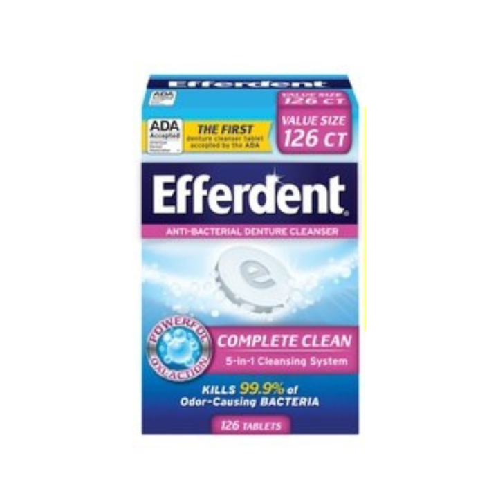 EFFERDENT DENTURE CLEANSER Per 6 Tabs