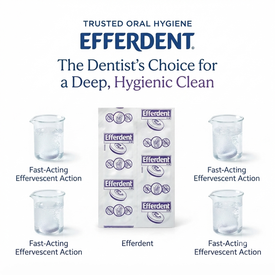 EFFERDENT DENTURE CLEANSER Per 6 Tabs