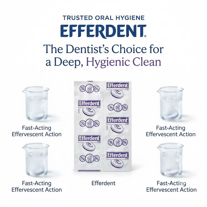 EFFERDENT DENTURE CLEANSER Per 6 Tabs