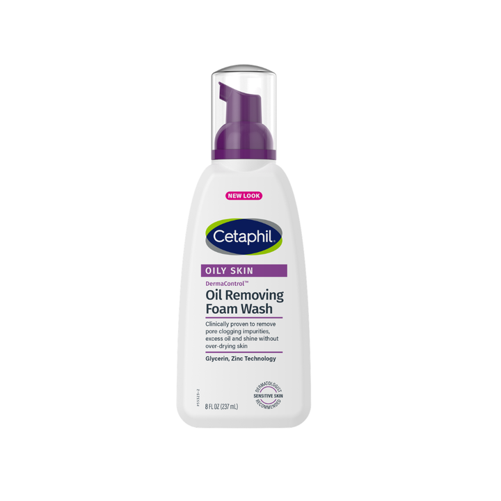 Cetaphil  Dermacontrol Oil Removing Foam Wash, 8oz(237ml), Fragrance Free
