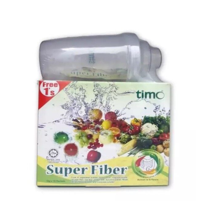 SUPER FIBER TIMO with free shaker - Fiber drink 10 sachets