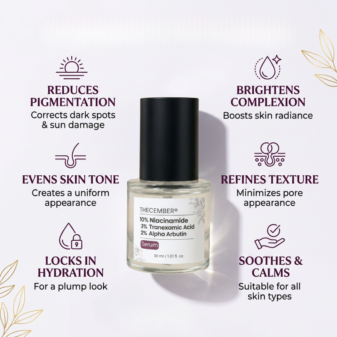 THECEMBER® Triple Brightening Serum (Niacinamide 10% + TXA 3% + Arbutin 2%)