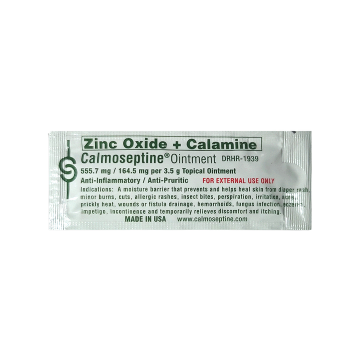 Calmoseptine (Zinc oxide + Menthol) Ointment sachet 3.5g