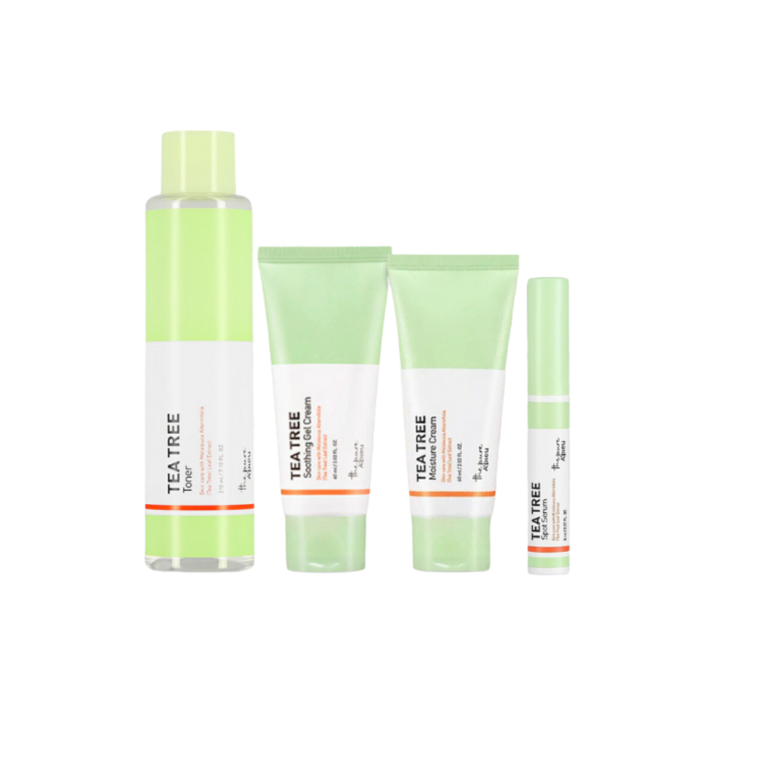The Pure Tea Tree I SPOT SERUM I SOOTHING GEL I MOISTURE CREAM I TONER FROM KOREA