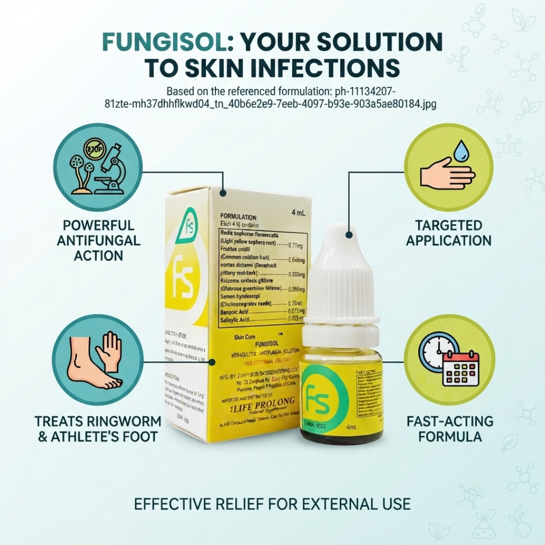 Fungisol Antifungal Solution 4ML - Antifungal/Anti-Itch