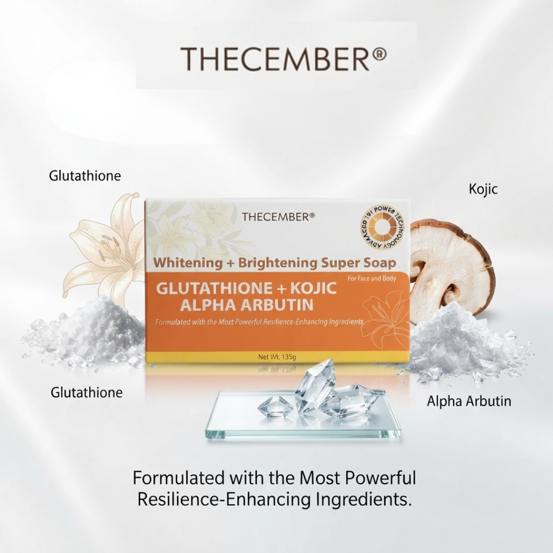 Thecember Glutathione + Kojic + Alpha Arbutin Soap 135g