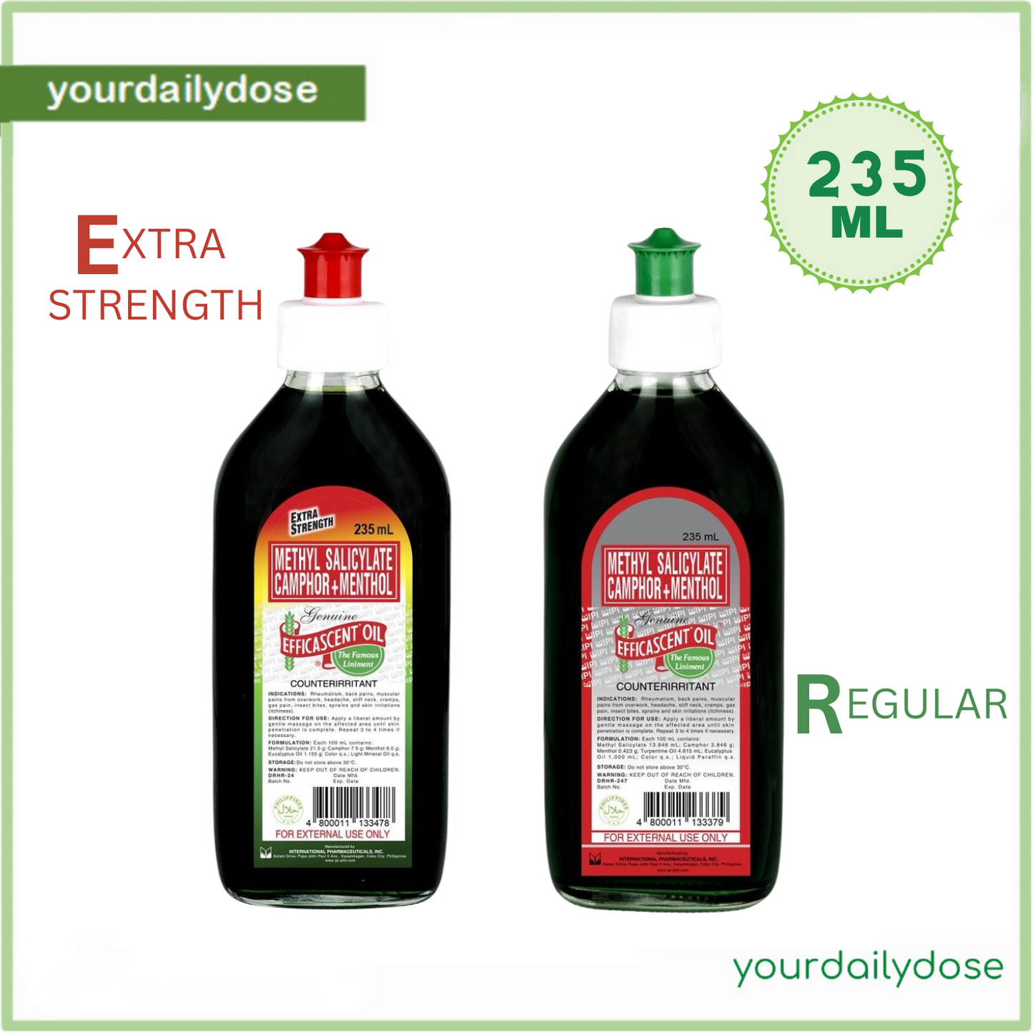 Efficascent Oil Regular | Extra Strength 235 mL