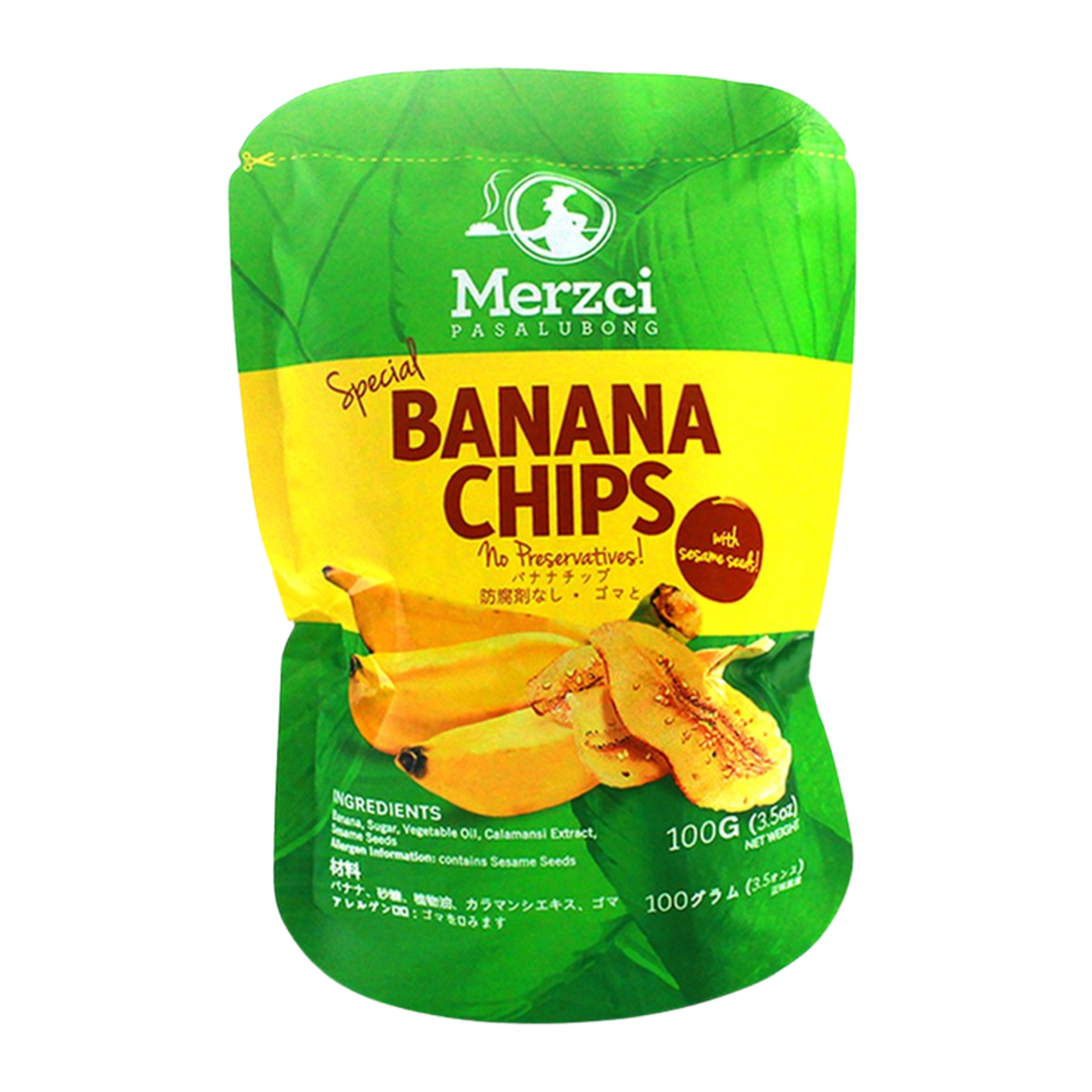 MERZCI BANANA CHIPS 100G
