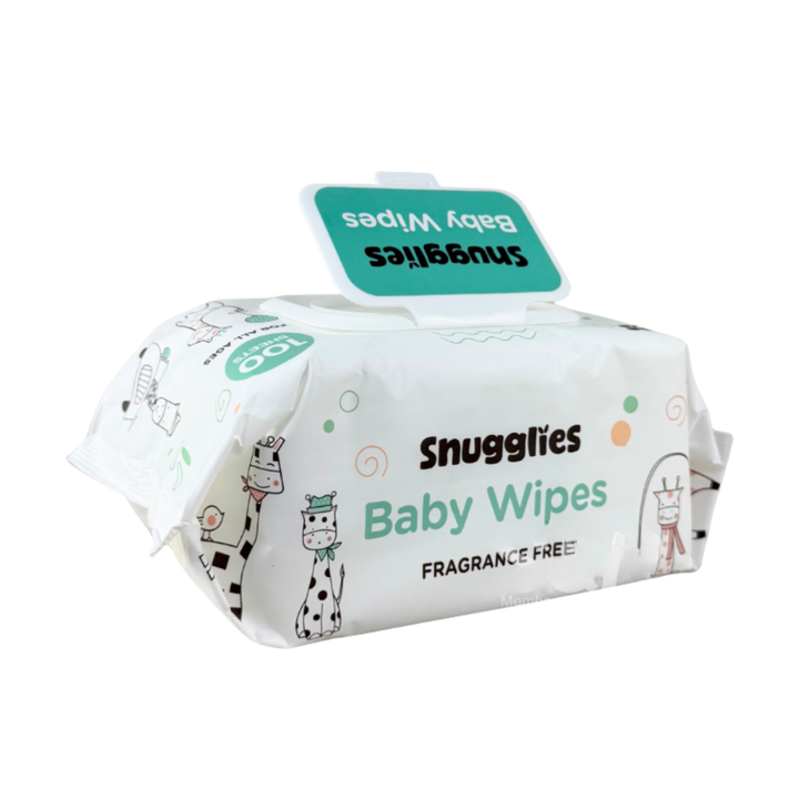 Snugglies Baby Wipes (Fragrance-Free) – 100 Sheets