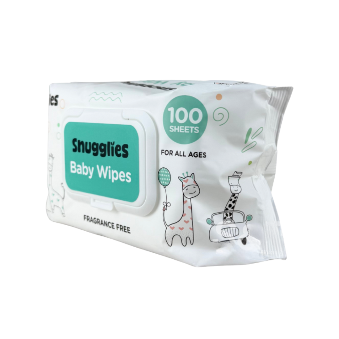 Snugglies Baby Wipes (Fragrance-Free) – 100 Sheets