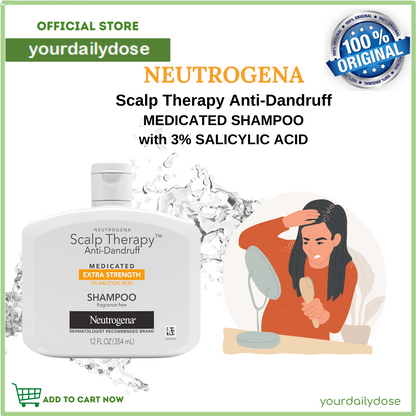 Neutrogena Scalp Therapy Anti-Dandruff Medicated Shampoo with 3% salicylic acid 354ml