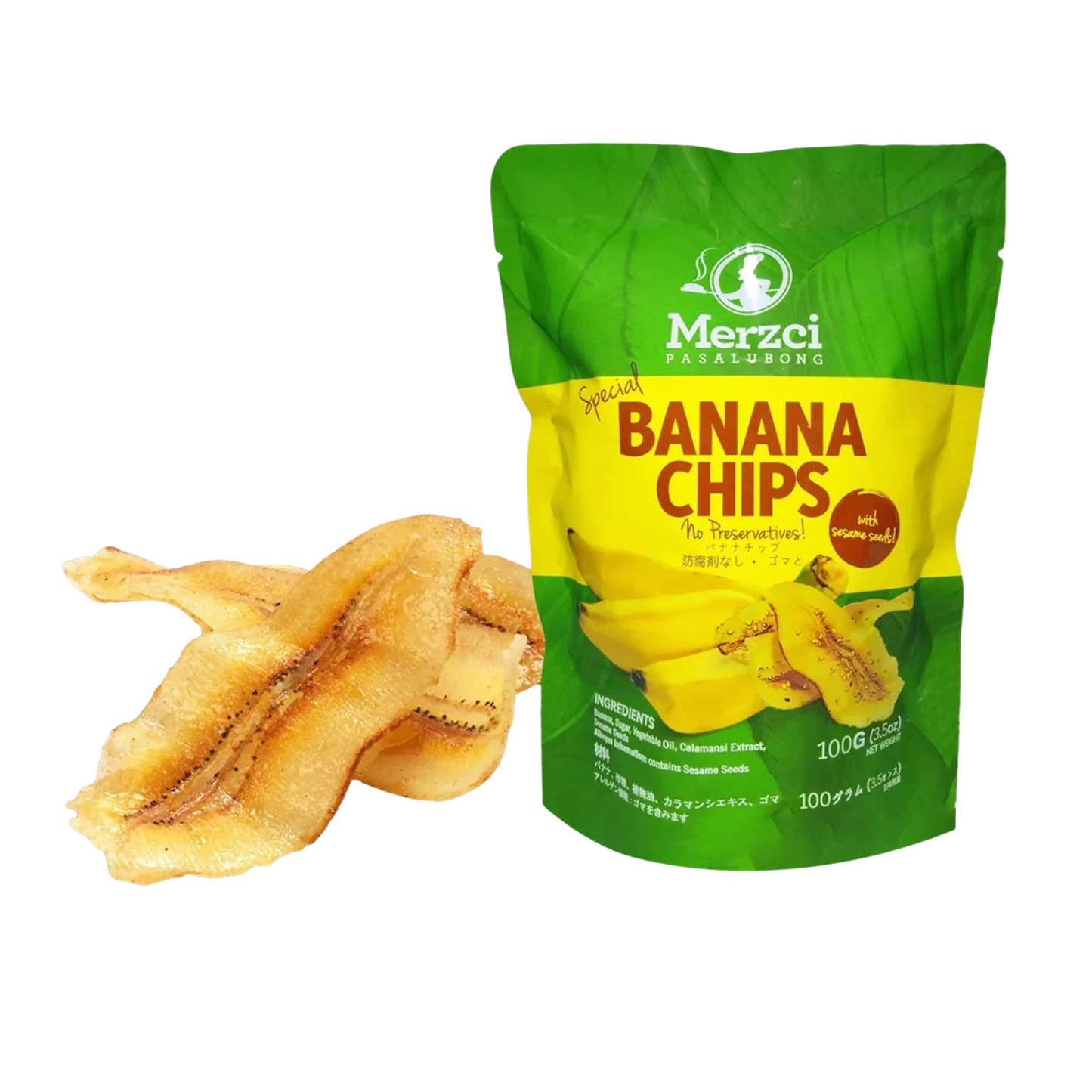 MERZCI BANANA CHIPS 100G