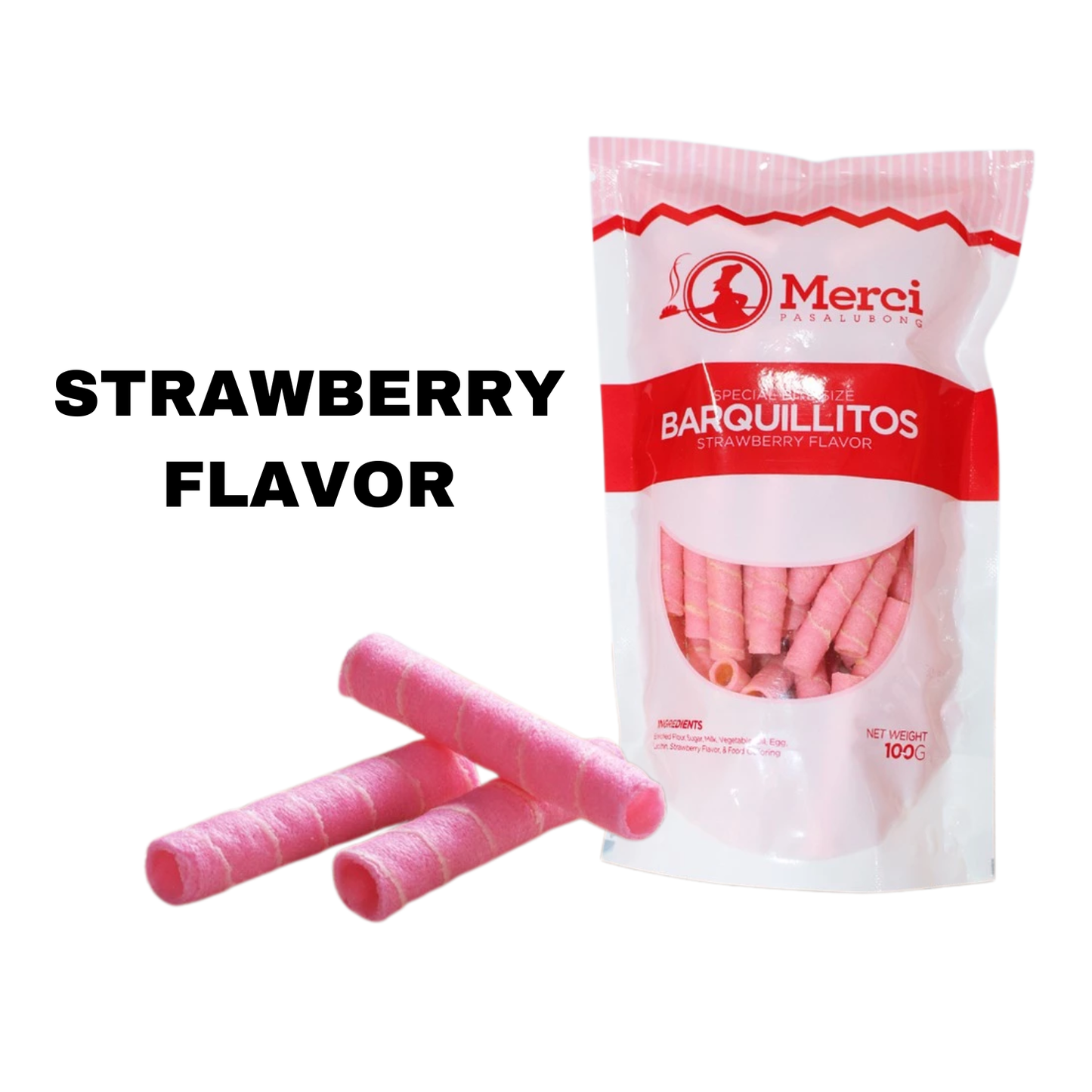 MERZCI SPECIAL BITE-SIZE BARQUILLITOS 100GRAMS