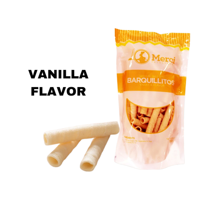 MERZCI SPECIAL BITE-SIZE BARQUILLITOS 100GRAMS