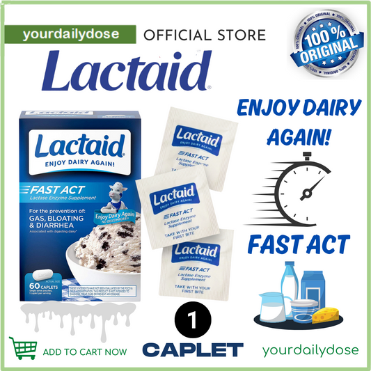 Lactaid Fast Act Lactose Intolerance Relief Caplets 1 CAPLET