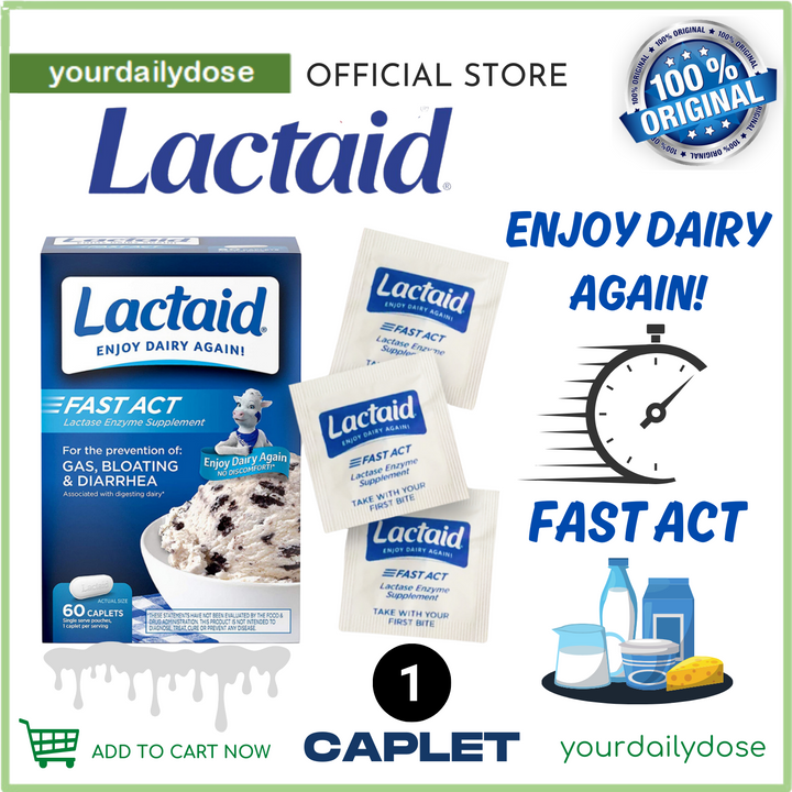 Lactaid Fast Act Lactose Intolerance Relief Chewable | Caplet
