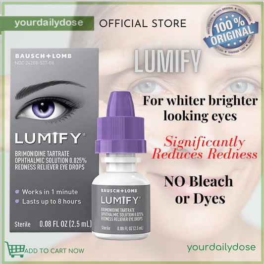 LUMIFY Redness Reliever Eye Drops 0.08oz (2.5mL)/(7.5ml)