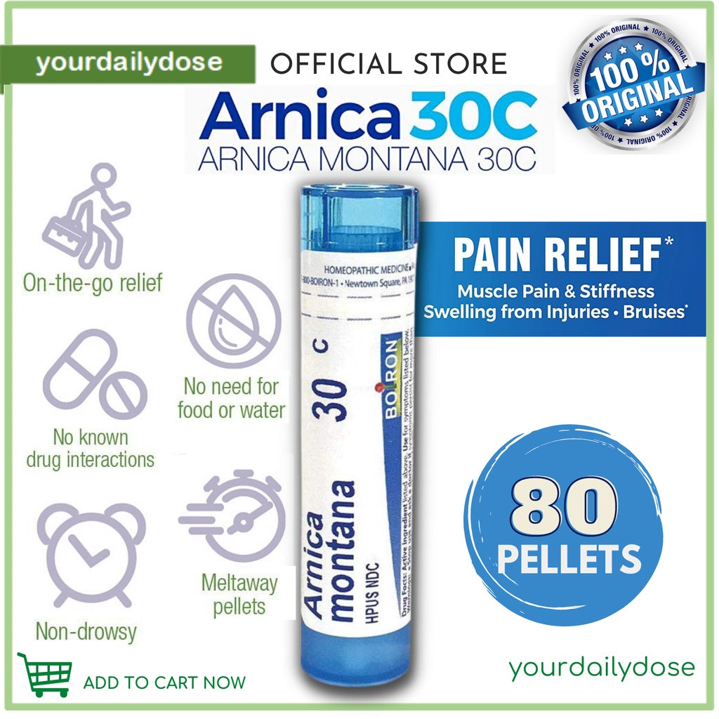 Boiron Arnica Montana 30C Sold per Tubes (80 Pellets per Tube)