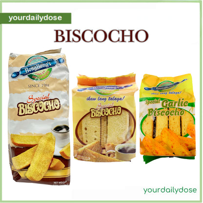 BONGBONG'S Biscocho Small 155g / Big 320g | Garlic Biscocho 155g