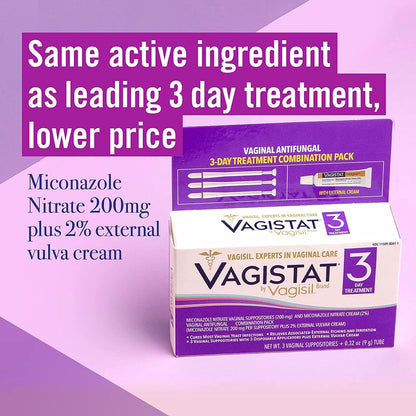 Vagistat 3 Day Yeast Infection Treatment forWomen Helps Relieve External Itching&Irritation