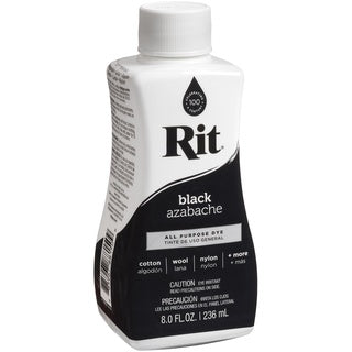 Rit Dye Liquid Fabric Dye Black 8 oz |Colorstay dye