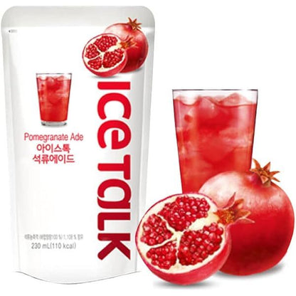 ICE TALK ADE Korean Pouch Drinking Juice 230ml (10PCS/1BOX ) EXP:JUNE 2026 (MAX. 5 BOXES PER ORDER)